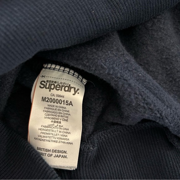 Navy Limited Edition Superdry Hoodie - Picture 7 of 7